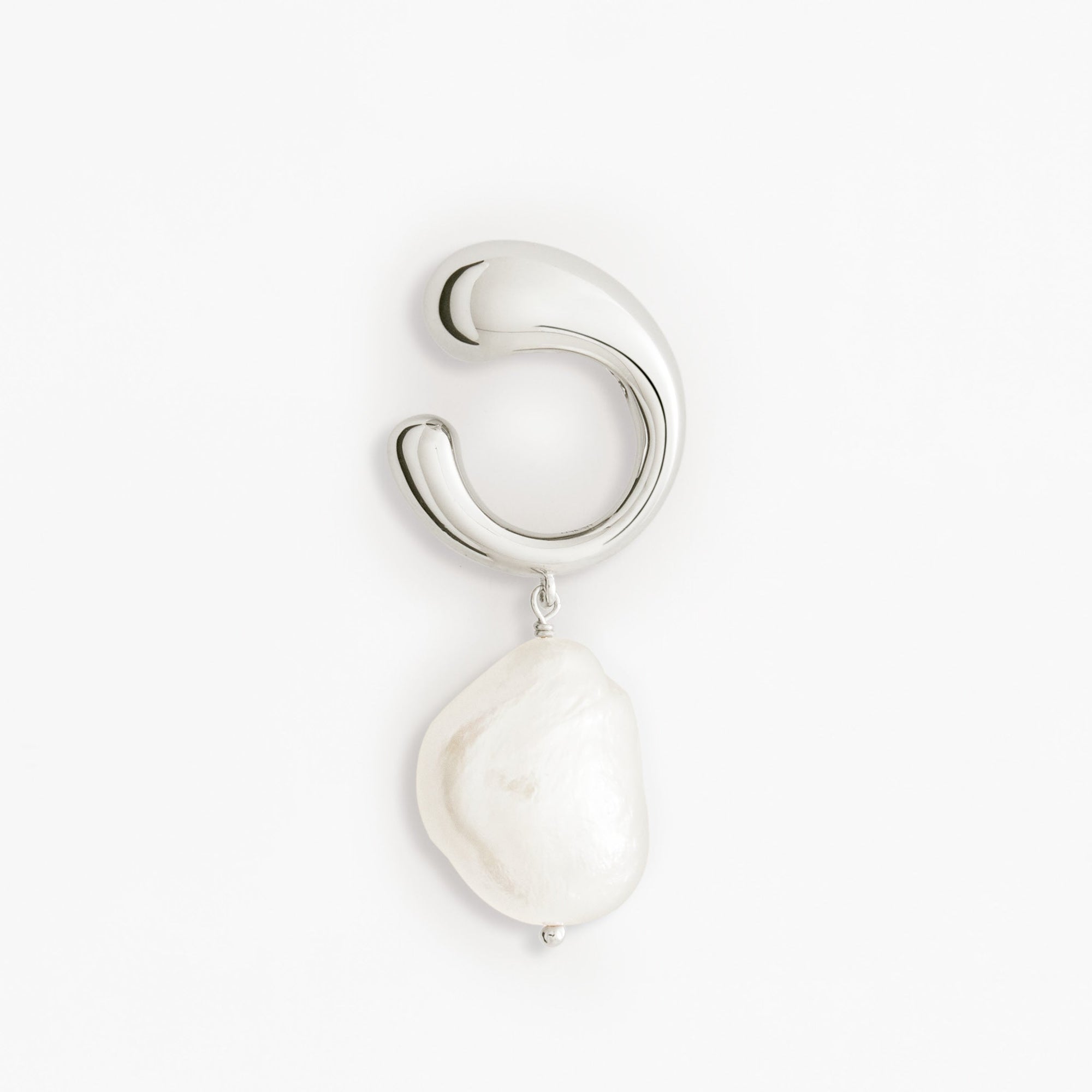 Aura Ear Cuff | Sterling Silver | Freshwater Pearls