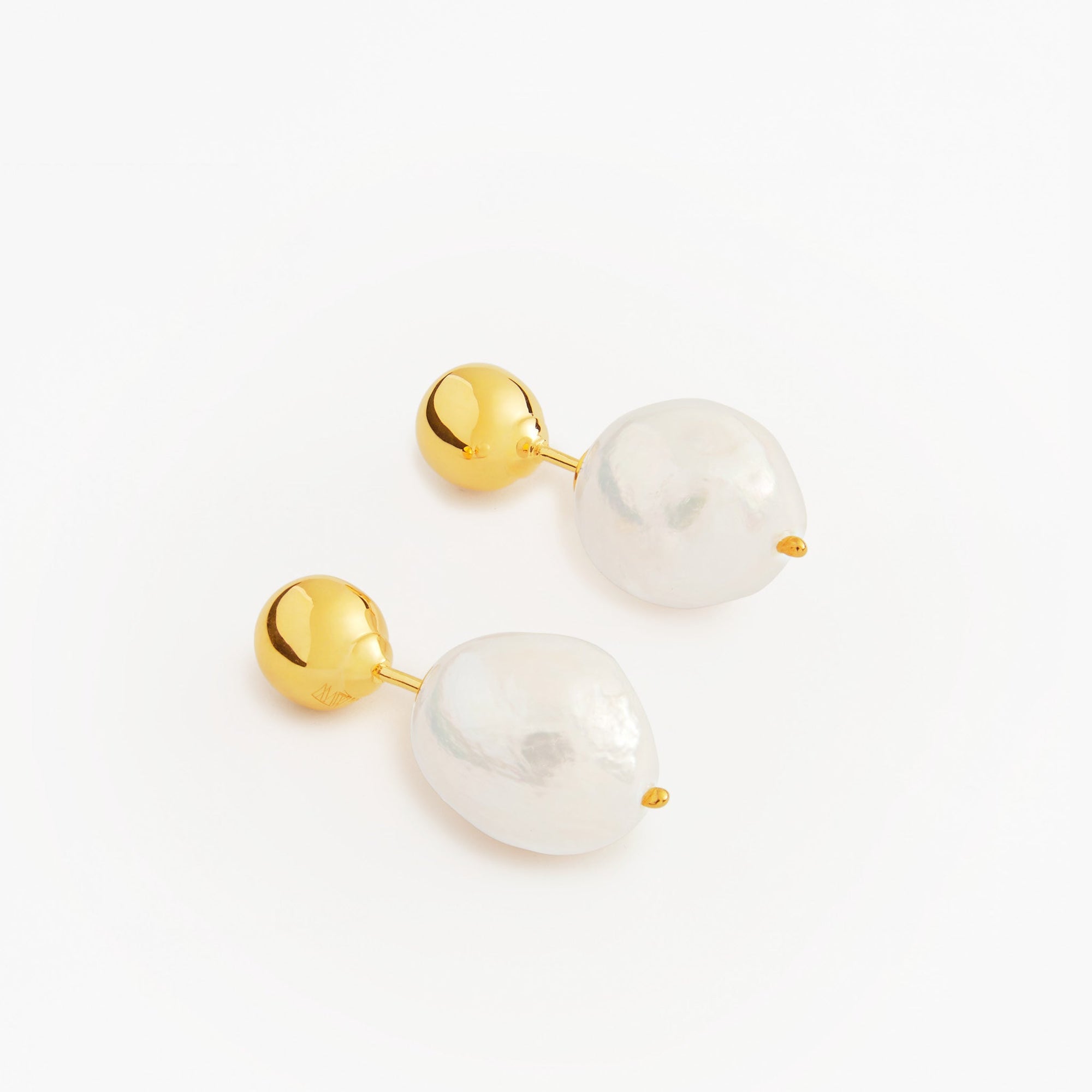 Pin Earrings | 18K Gold Vermeil | Freshwater Pearls