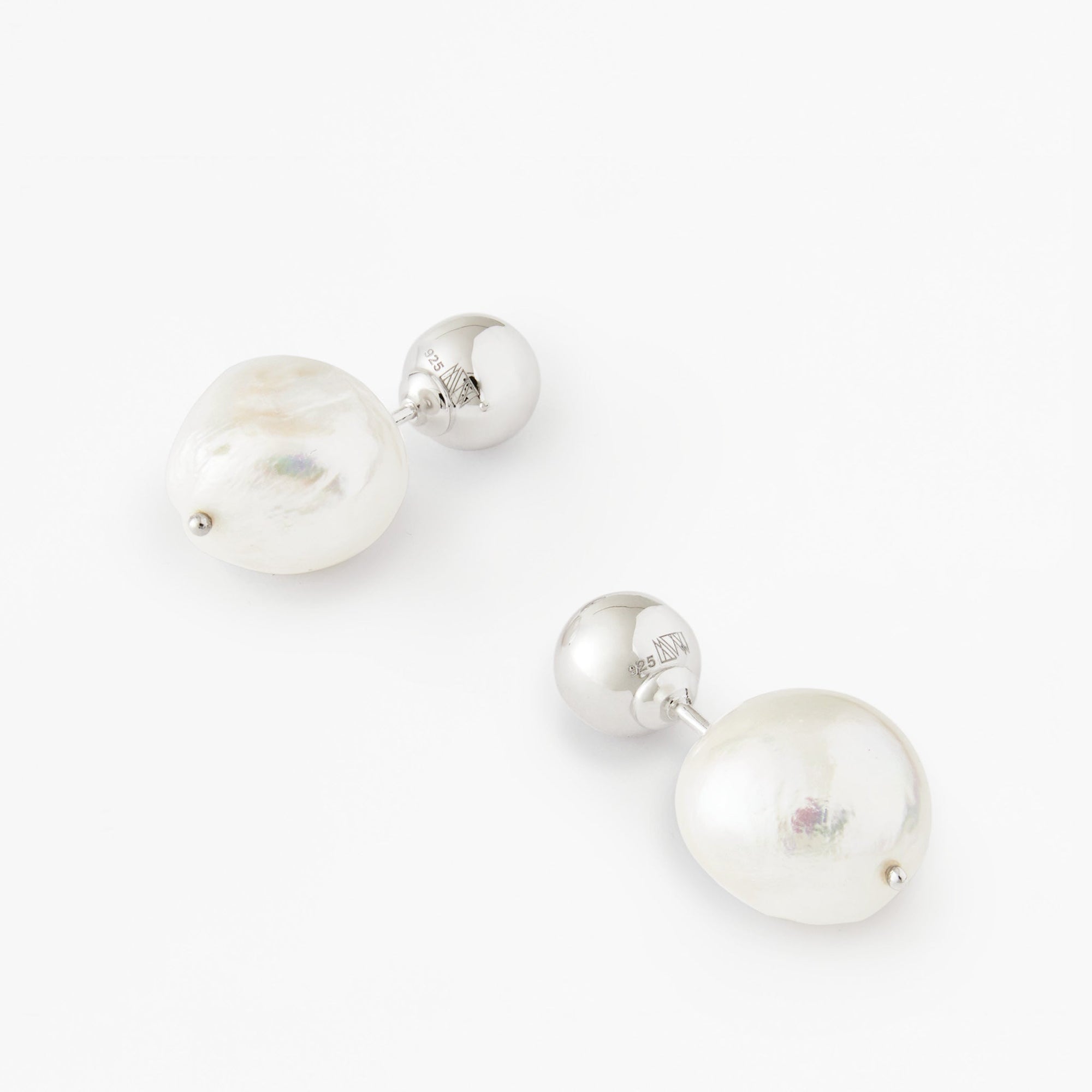 Pin Earrings | Sterling Silver | Freshwater Pearls