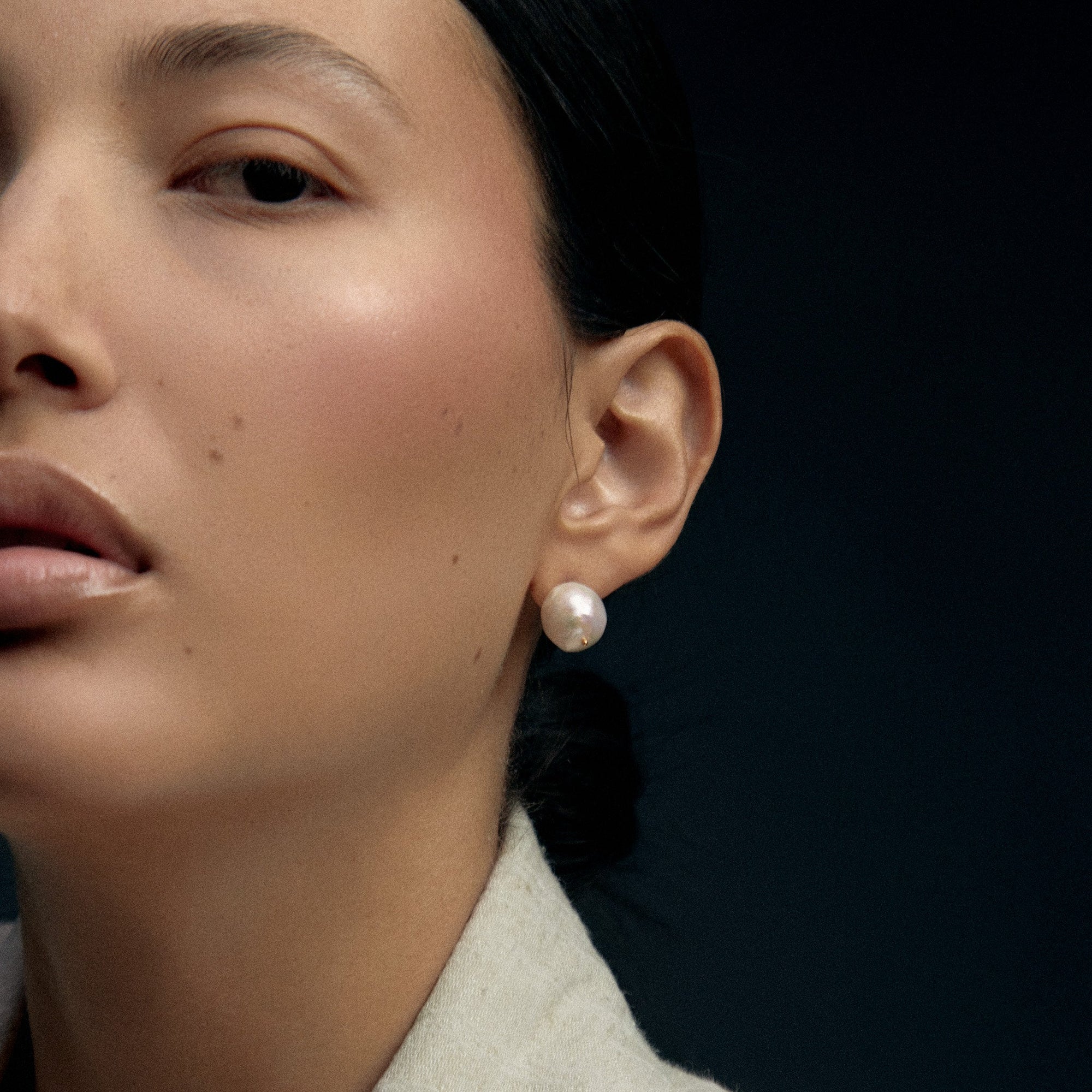 Pin Earrings | Sterling Silver | Freshwater Pearls