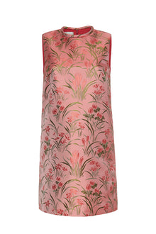 Mackenzie Dress | Pink Jacquard