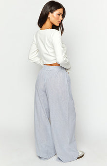 Mahalia Pants | Blue Stripe
