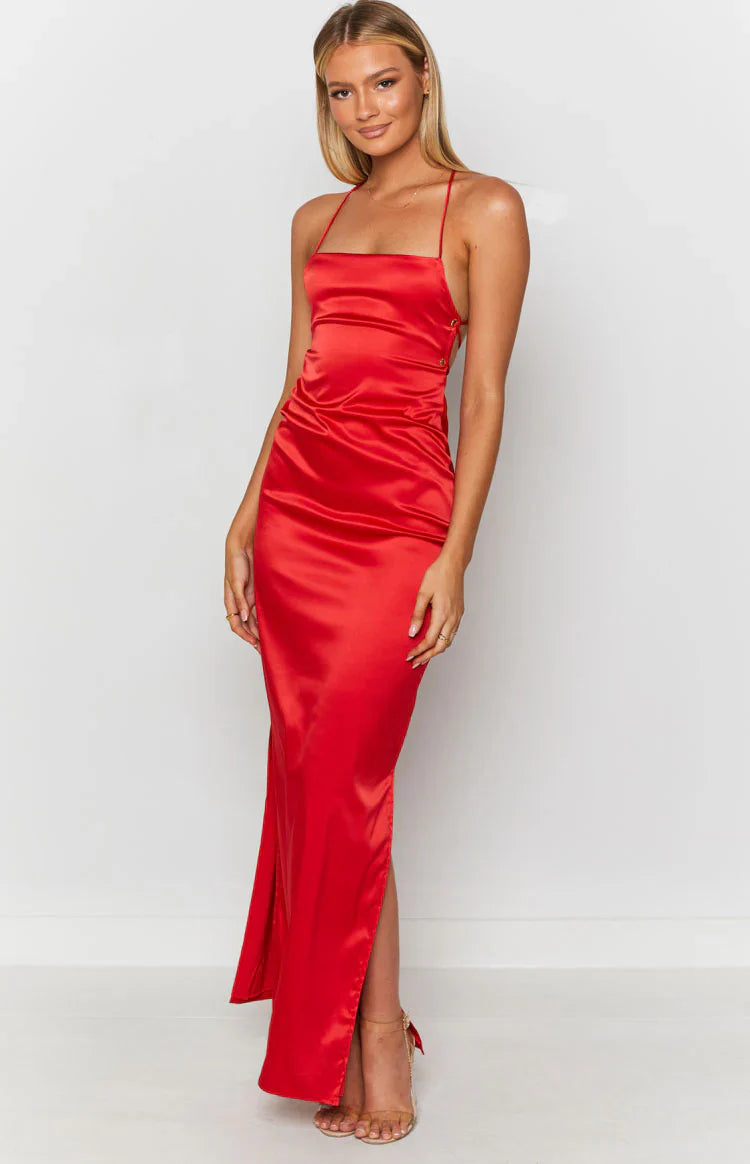 Manhattan Slip Formal Dress | Cherry