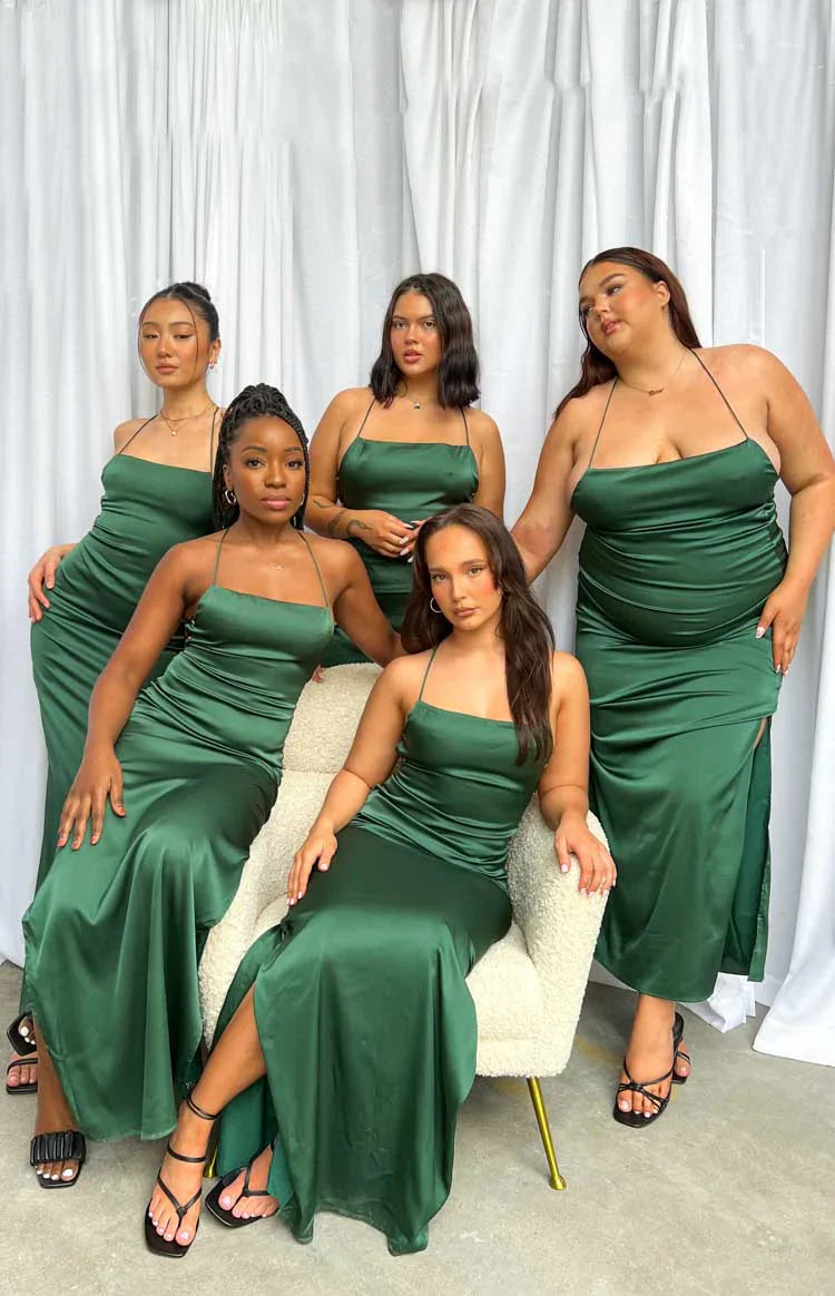 Manhattan Slip Formal Dress | Emerald
