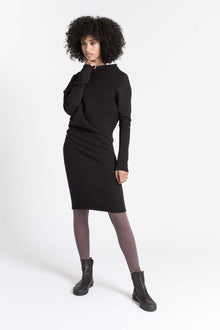 Naomi Sweatshirt Dress | Black