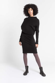 Naomi Sweatshirt Dress | Black