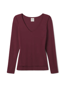 Phoebe Long Sleeve | Maroon