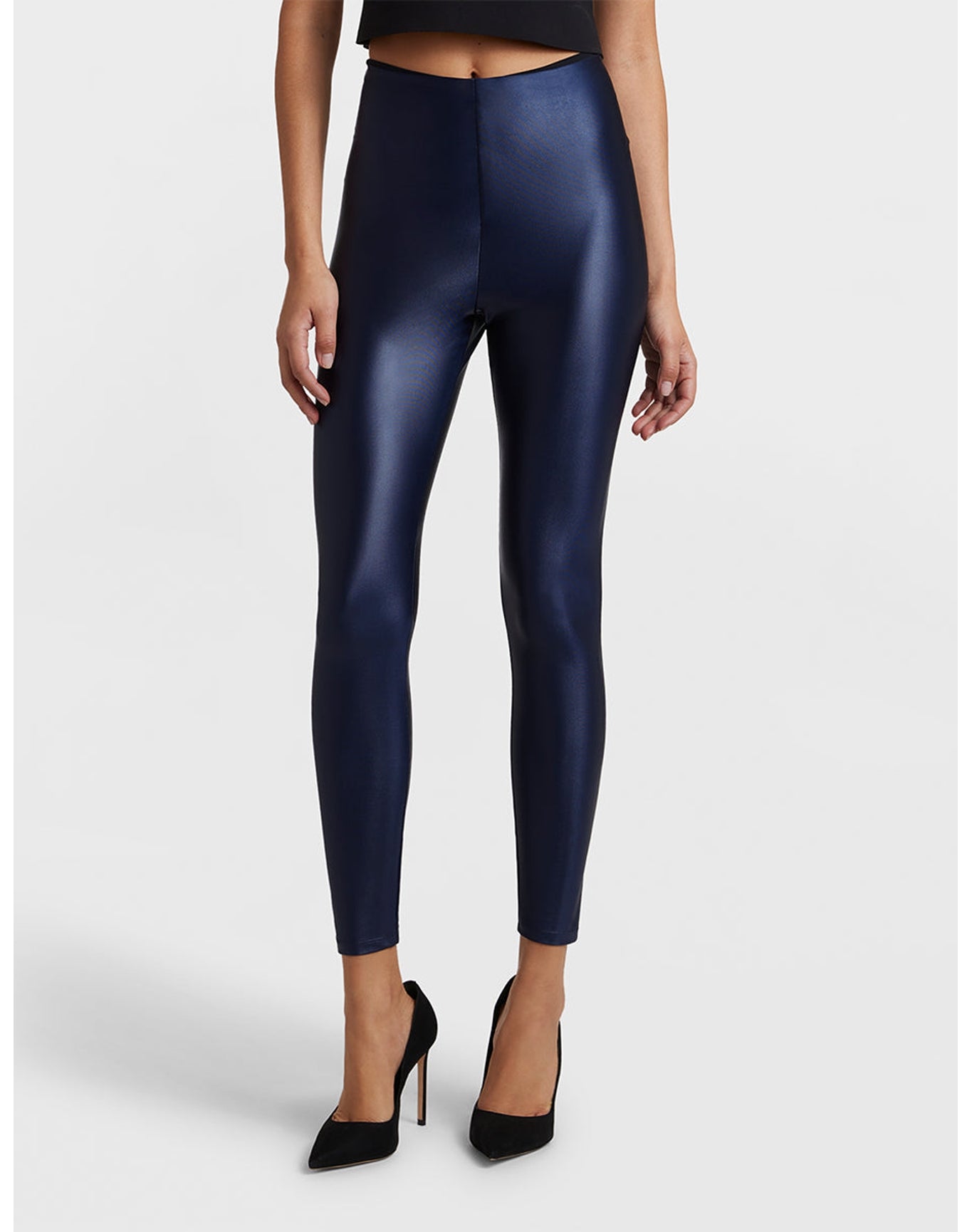 Matte Metallic Legging | Sapphire