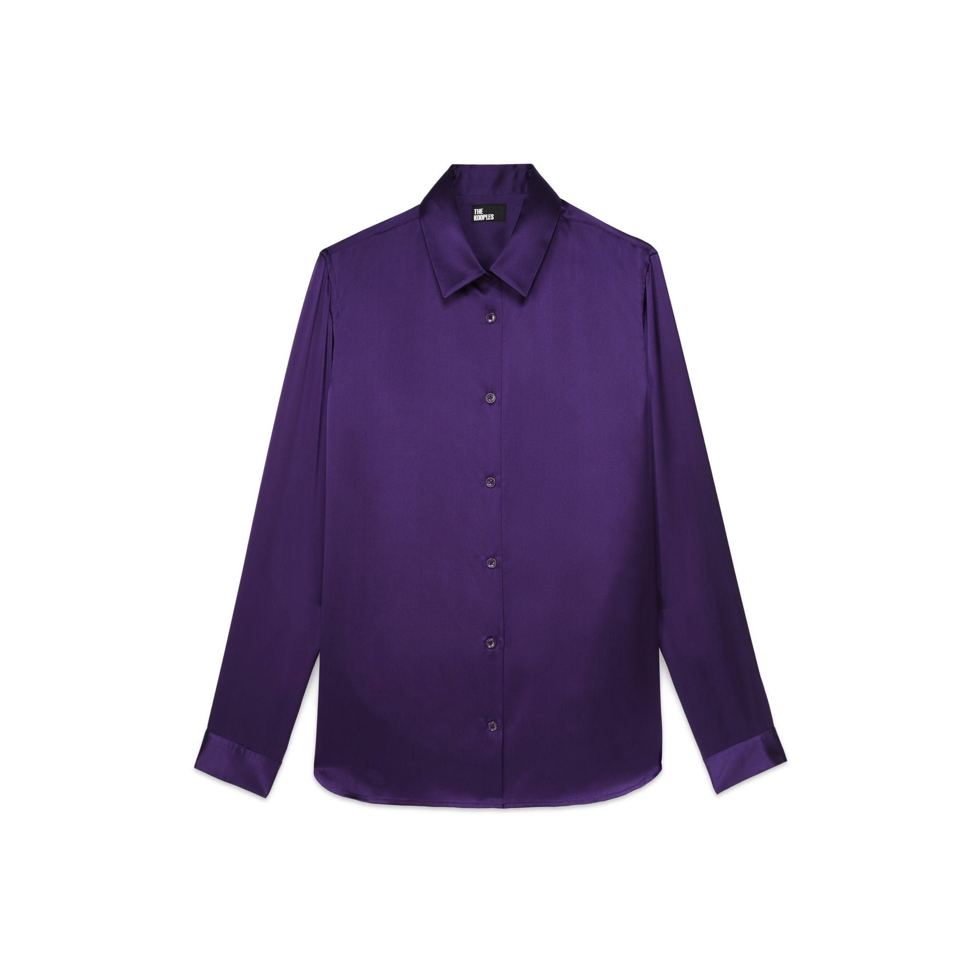 Mauve Satin Silk Shirt | Women | Purple