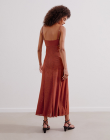 Melinda Long Dress | Brick