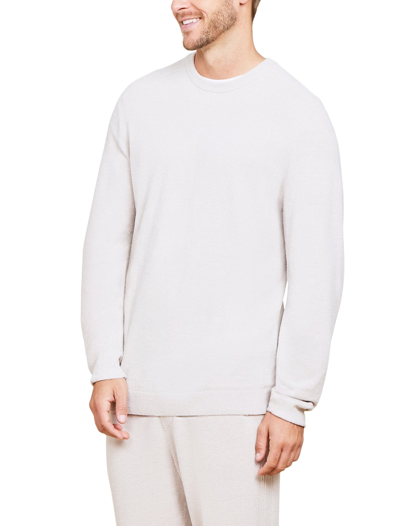 Men | Cozychic Ultra Lite Rib Inset Pullover | Silver