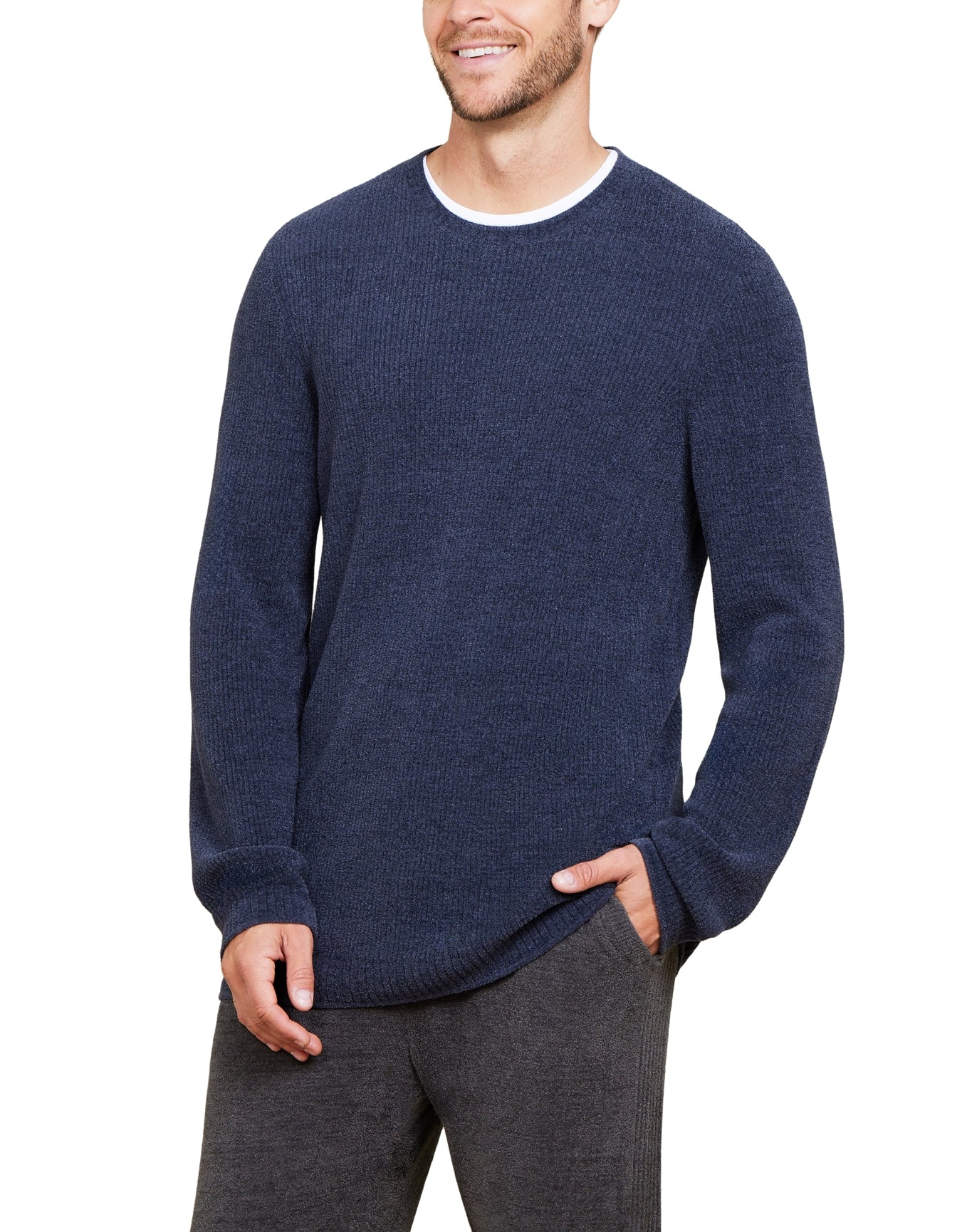 Men | Cozychic Ultra Lite Ribbed Crewneck | Indigo