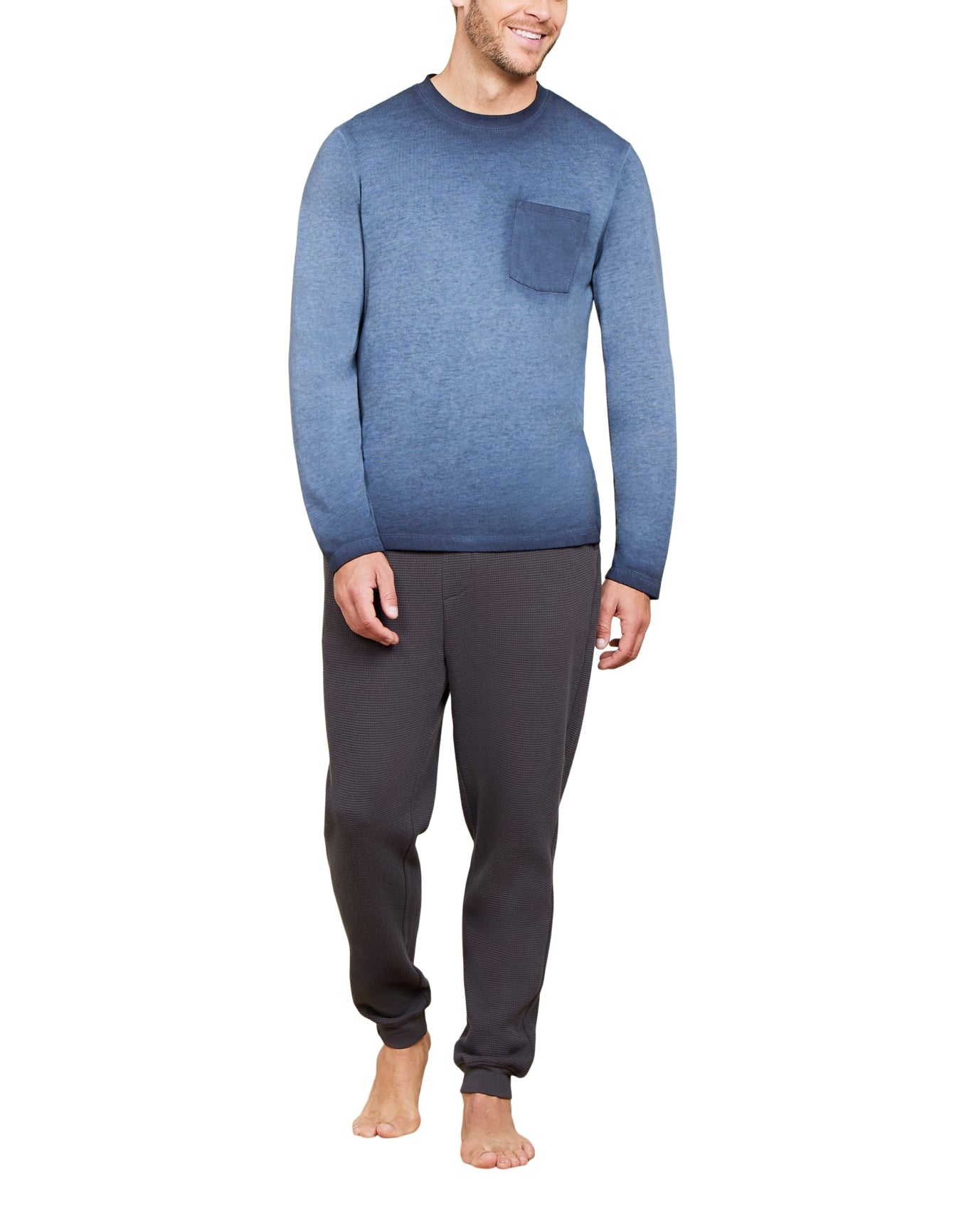 Men | MC s Triblend L/S Pocket Tee | Mineral Indigo