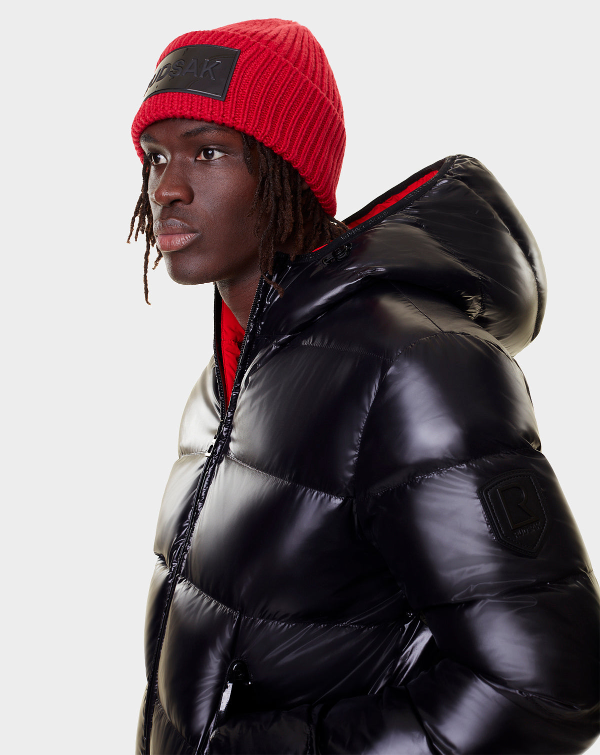 Men | CARTER Reversible Down Puffer | Poppy Red