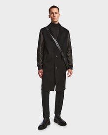 Men | ALEK Wool & Leather Jacket | Black