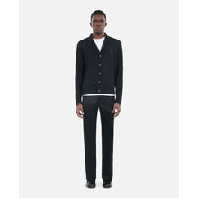 Merino Wool Cardigan | Men | Black