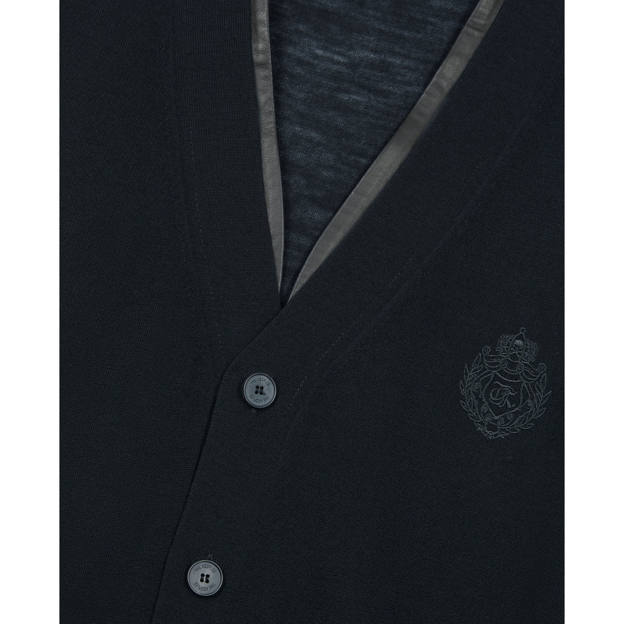 Merino Wool Cardigan | Men | Black