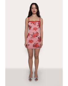 Mesh Mini Dress | Pink Rose