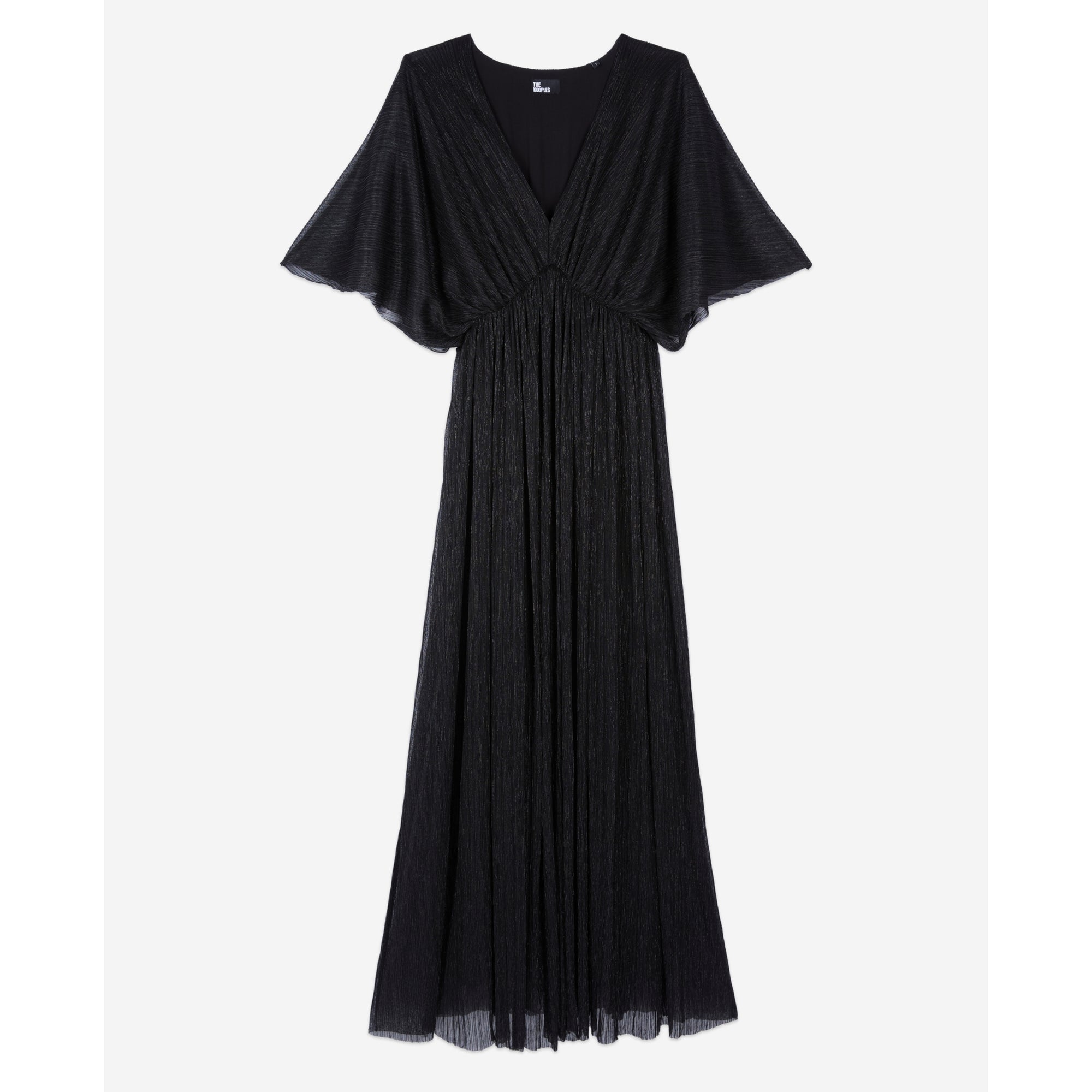 Metallic Jersey Long Dress | Women | Black