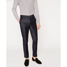 Micro-Motifs Suit Trousers | Men | Navy Blue