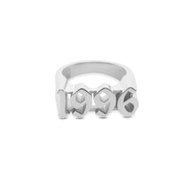 The Silver Old English Year Ring | Sterling Silver