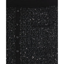 Mid-Length Sequin Skirt | Women | Black