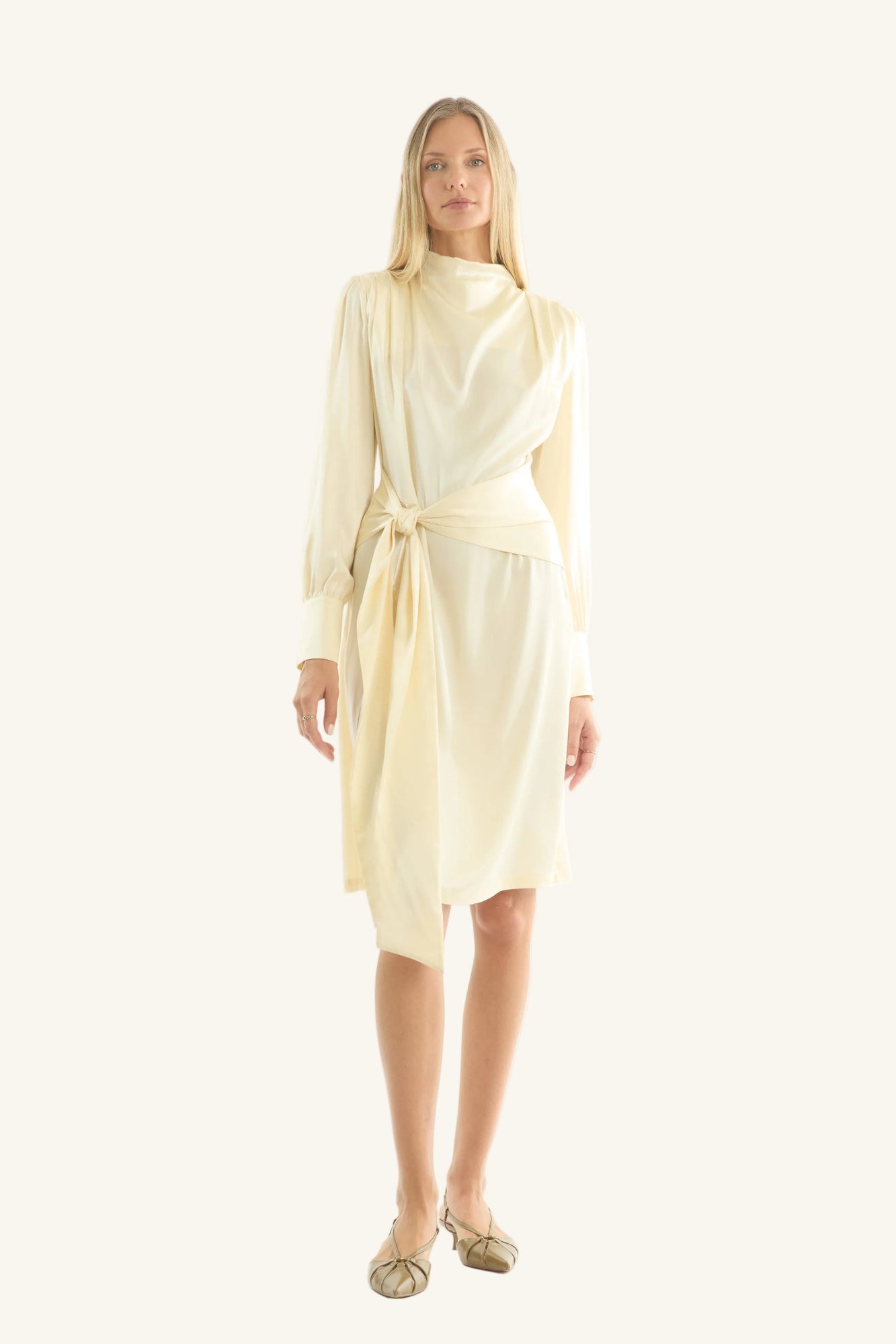 Mina Dress | Vintage Creme