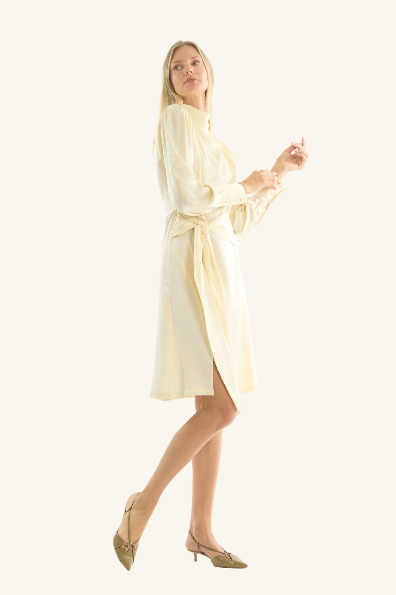Mina Dress | Vintage Creme