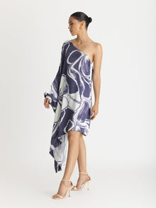 Mini Satu FSC® Certified Viscose Dress | Sora Navy