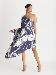 Mini Satu FSC® Certified Viscose Dress | Sora Navy