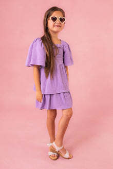 Girls | Mini Iris Dress | Purple