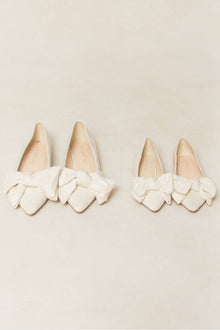 Girls | Mini Ivy Bow Flat | Cream