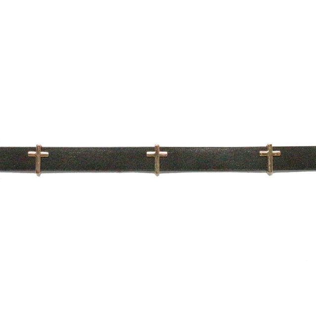 Mini Cross Choker | Gold