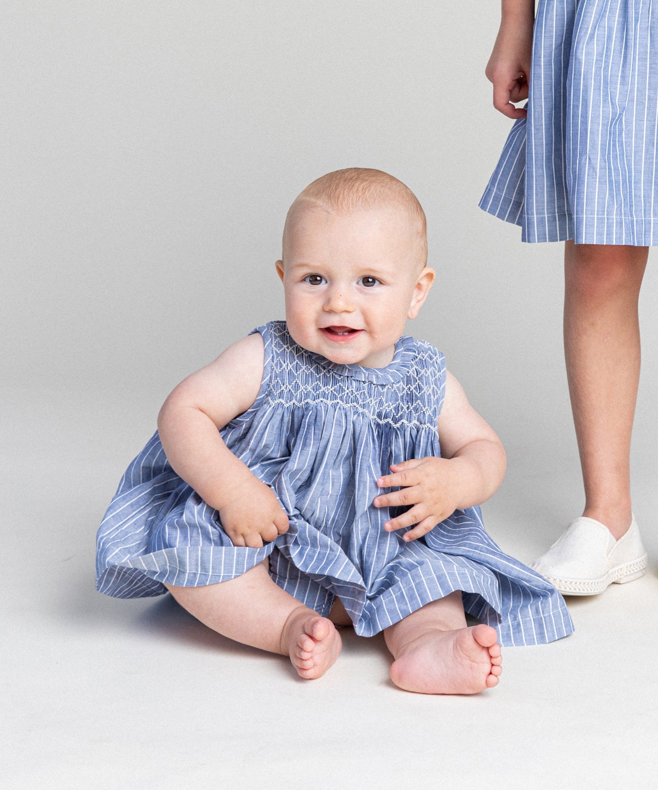 Girls | Nora Baby Dress | Blue/Multi