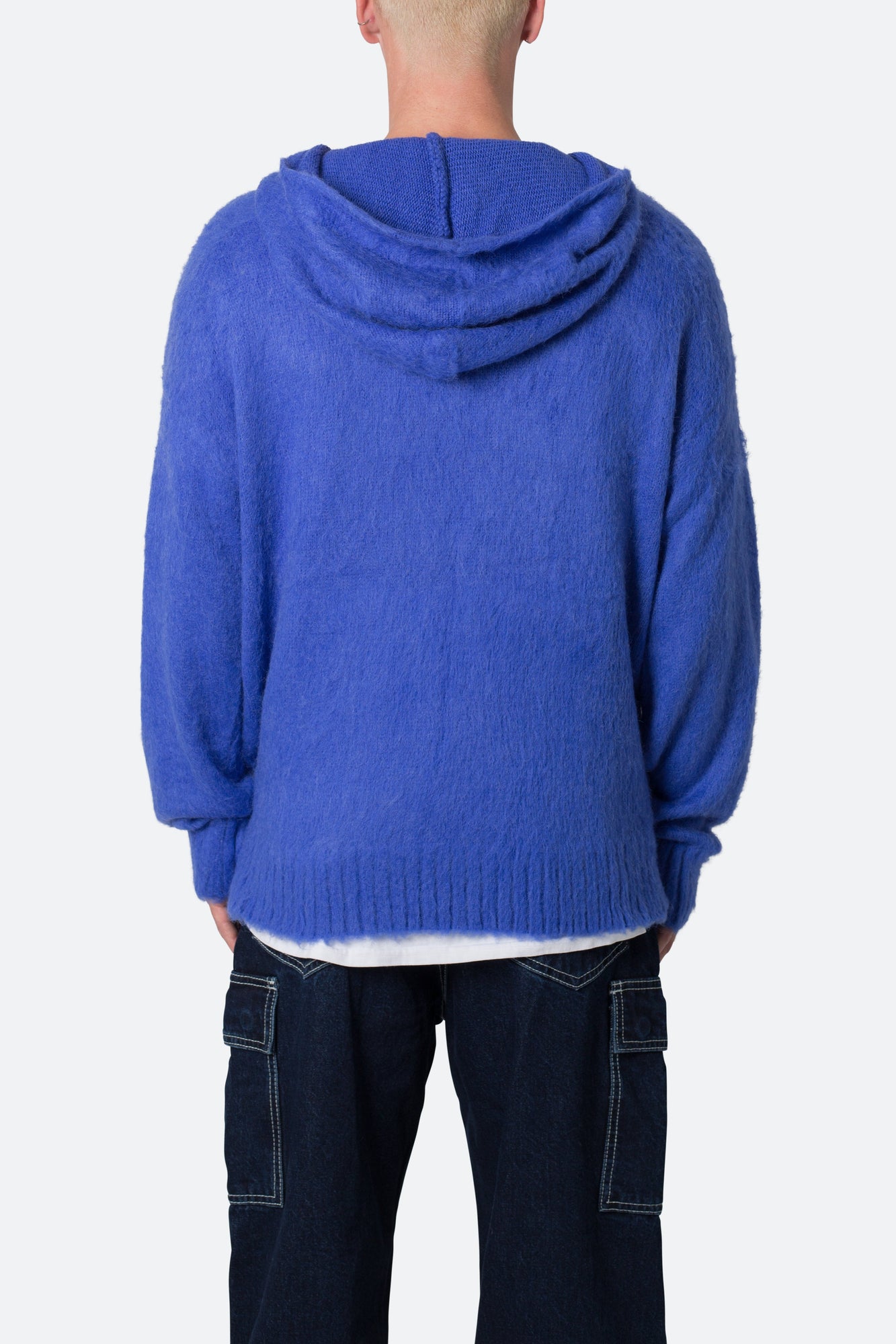 Mohair Hoodie | Blue