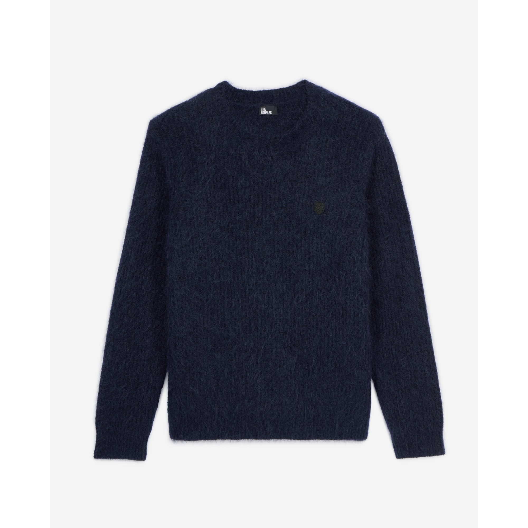 Mohair And Wool Sweater | Men | Navy Blue