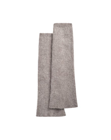 Mohair Rib Leg Warmers | Heather Grey