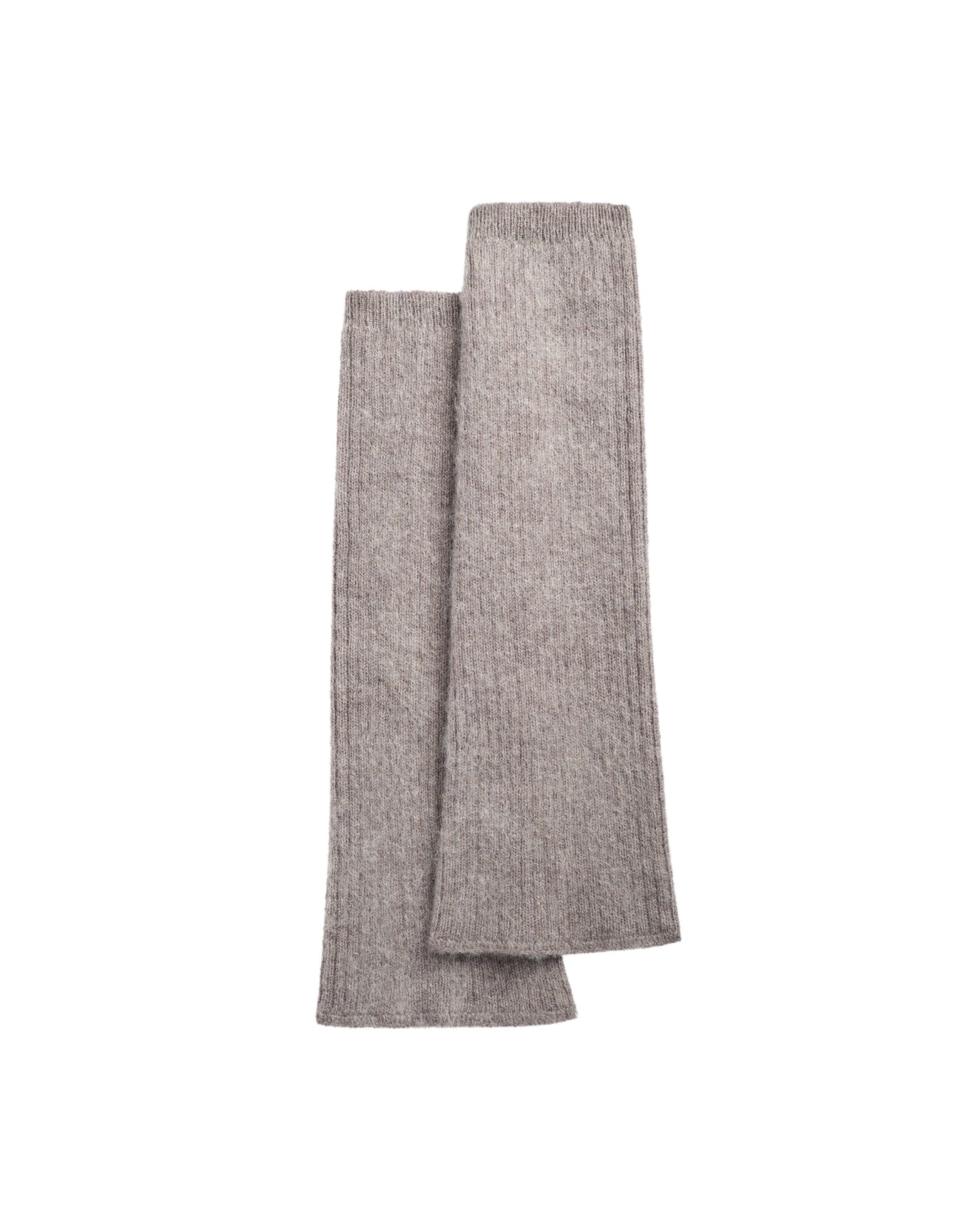 Mohair Rib Leg Warmers | Heather Grey