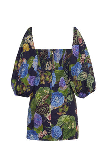 Montauk Dress | Avery Floral Evening Blue