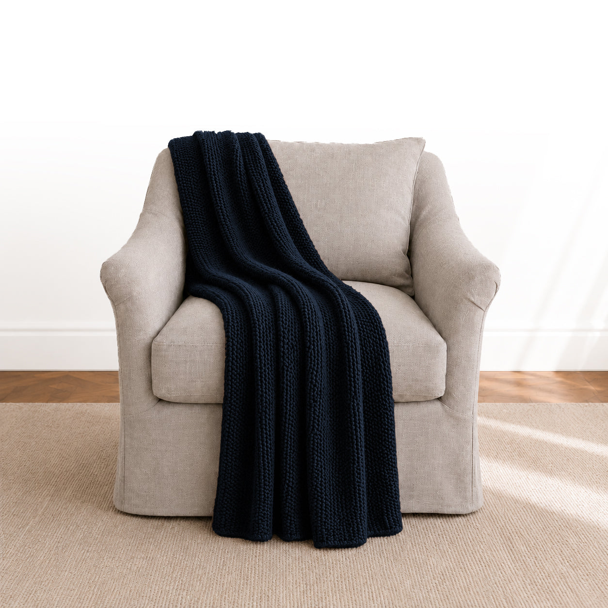 Morgan Throw | Navy