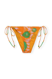 Multicolour Printed Bikini Briefs | Vibrant Orange
