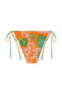 Multicolour Printed Bikini Briefs | Vibrant Orange