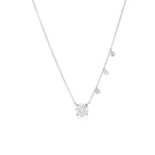 1.06 Lab Grown White Gold Diamond Solitaire And Bezels Necklace (1.06 Ct) Gma | White Gold