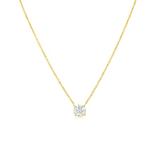1 Carats Lab Grown Yellow Gold Diamond Solitaire Necklace *Online Exclusive* | Yellow Gold