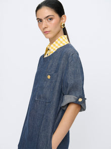 Nadege Tunic Dress | Indigo