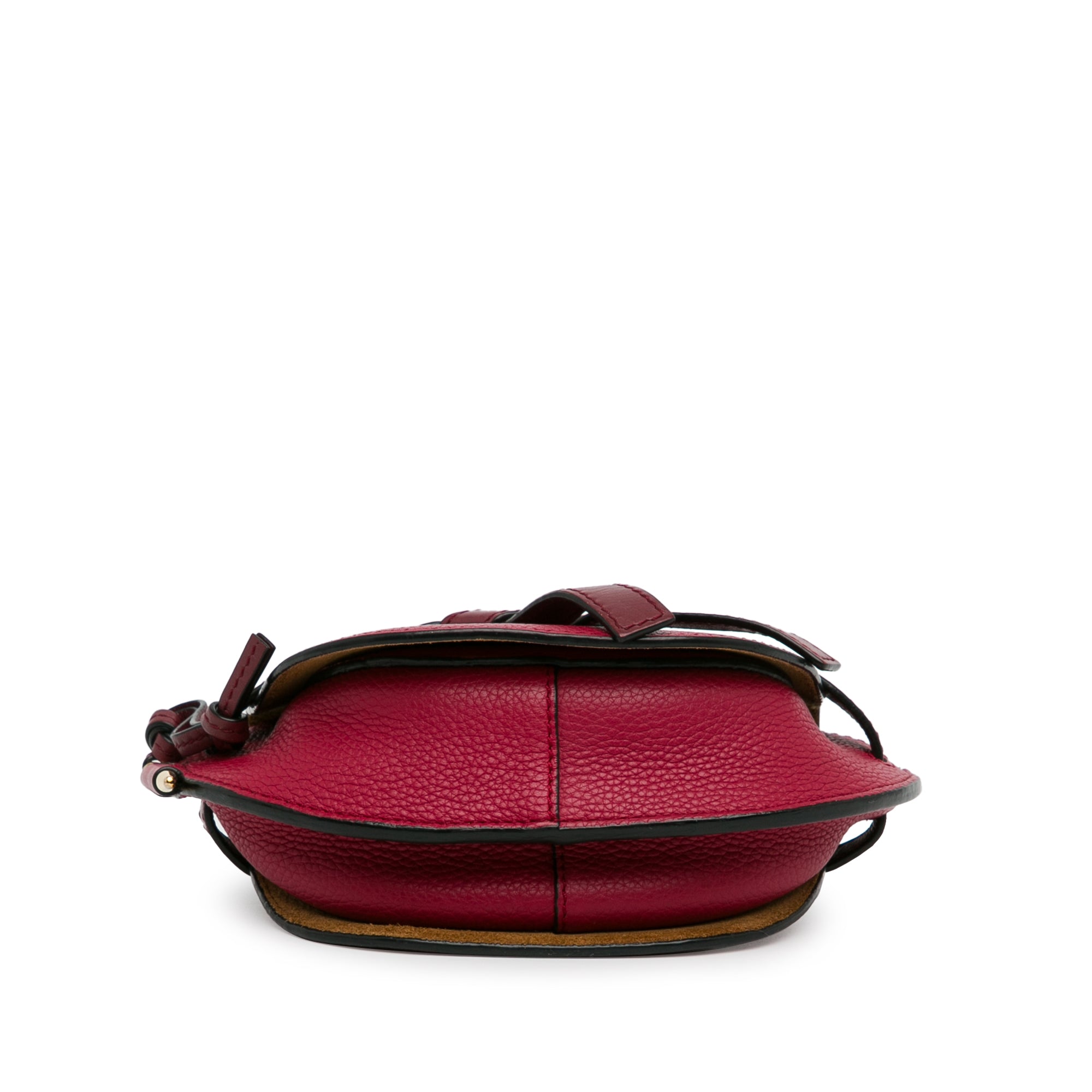 Loewe | Pre-Owned Mini Leather Gate Bag | Red