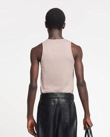 Mens | Aziz Organically Grown Cotton Tank Top | Nut