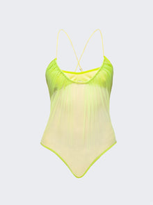 Women | Nensi Dojaka | Gathered Cami Bodysuit | Lime
