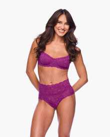 Purple Bikini - Never Say Never High Waisted Bikini