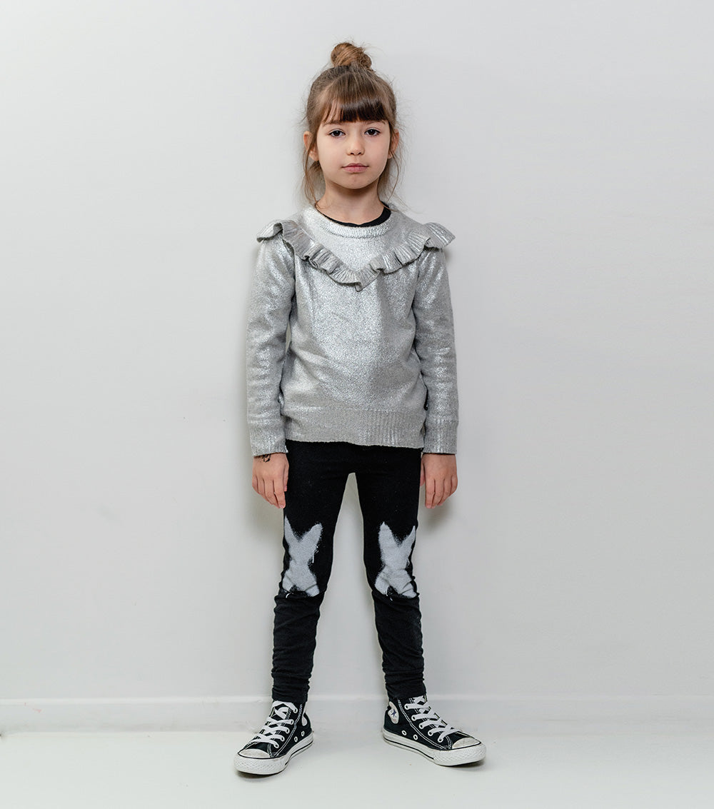 Kid | Festive Knit Sweater | Silver